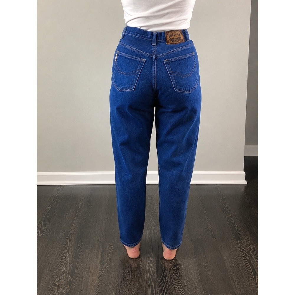 Vintage 90's Mom Gitano Jeans Womens Relaxed Fit High Waist Blue Tapered Sz 14Sh